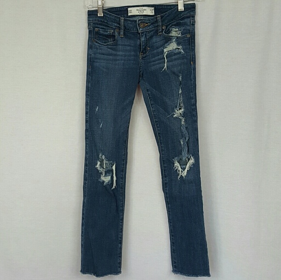 Abercrombie & Fitch Denim - Abercrombie & Fitch Dark Blue Skinny Jeans 00 S
